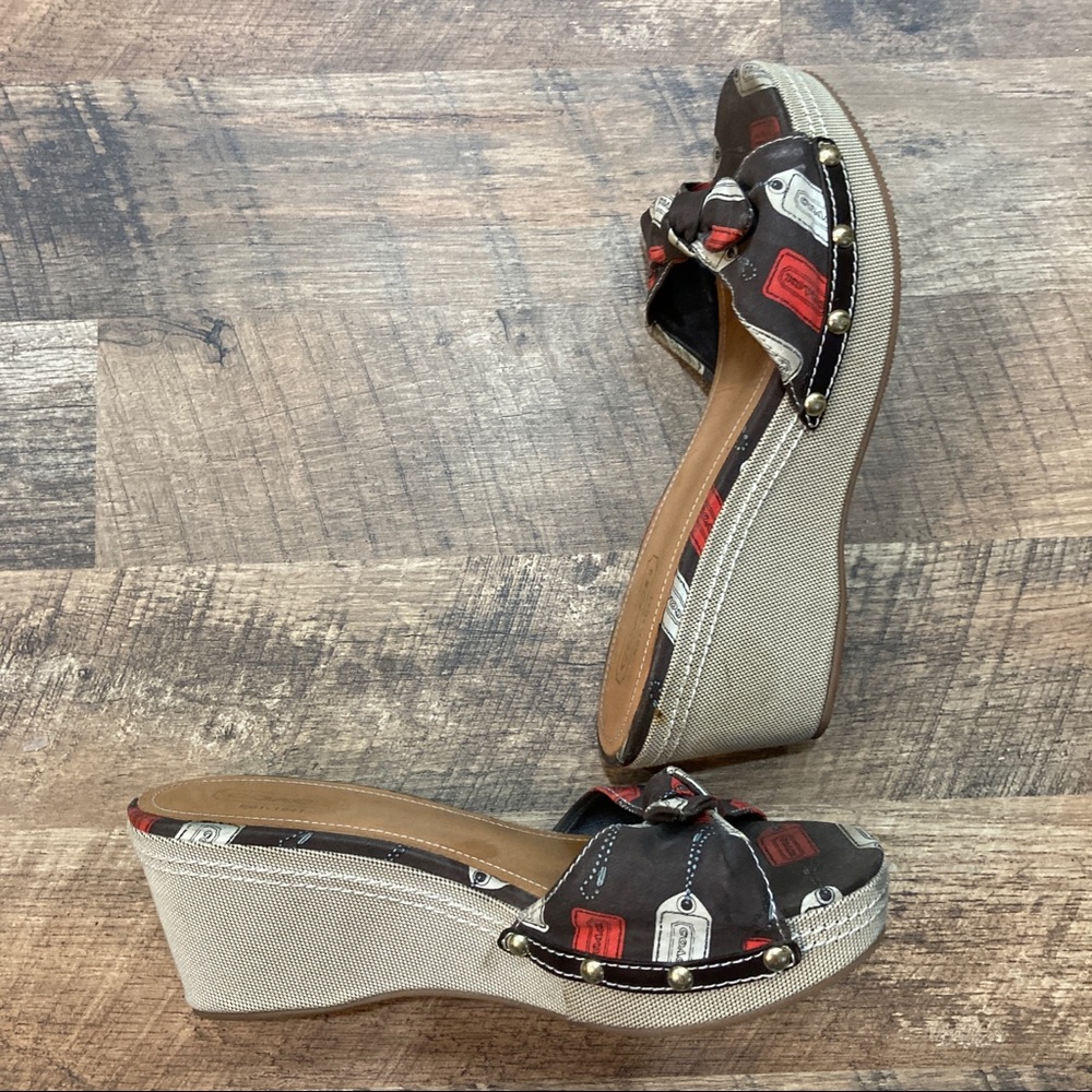 Coach Lorah Wedge Slide with bow